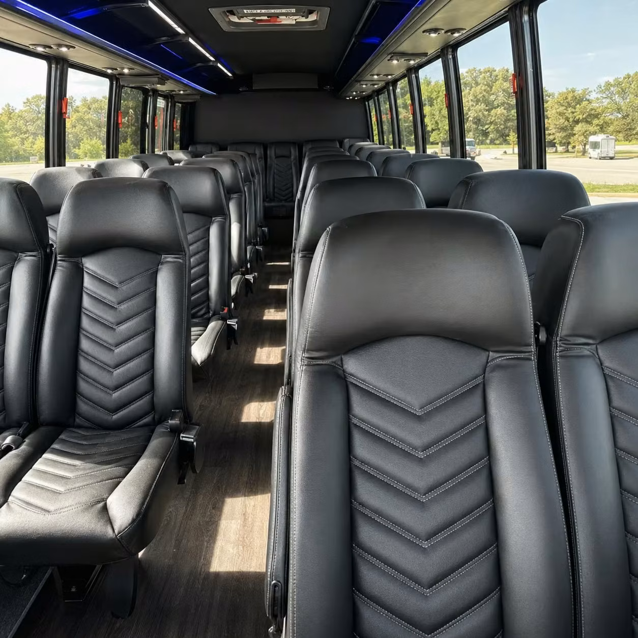 25 passenger minibus interior