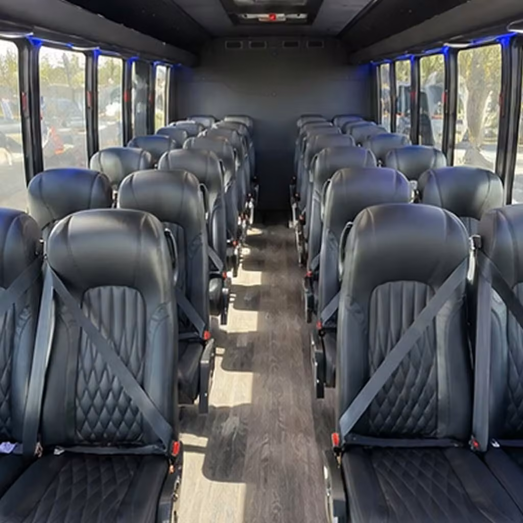 30 passenger minibus inside