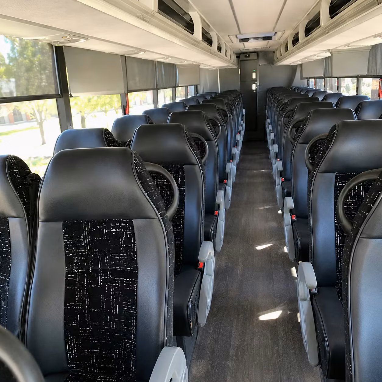 chico charter bus interior
